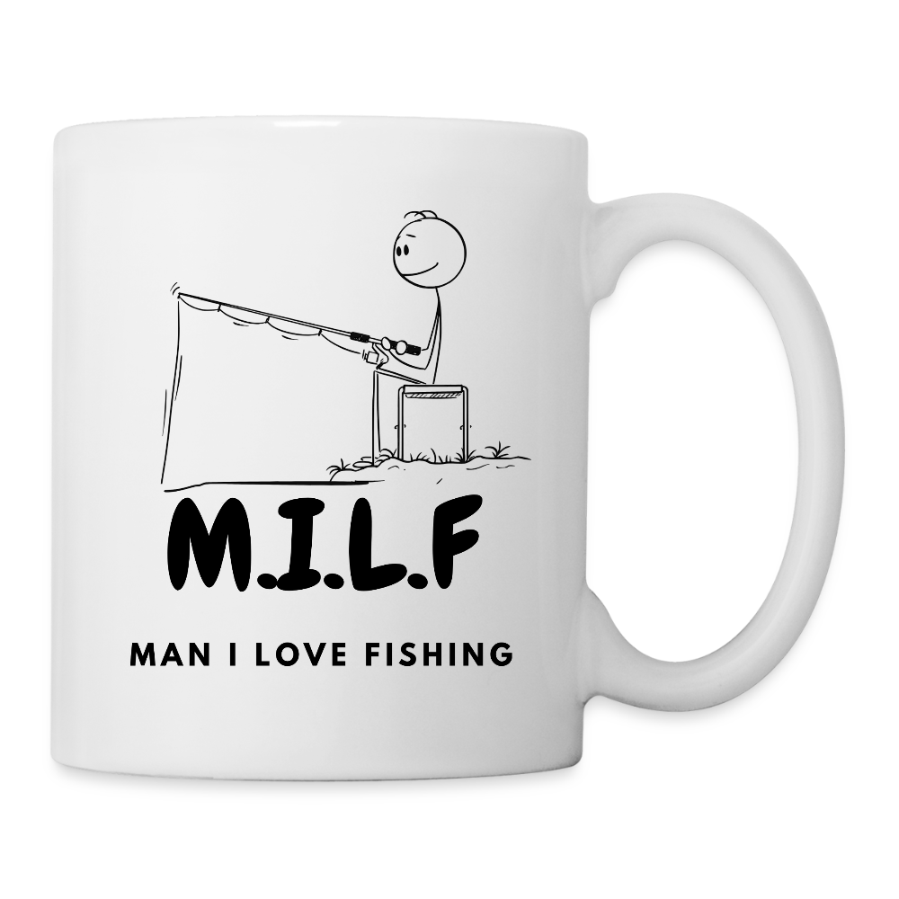 I Love Fishing Mug - white