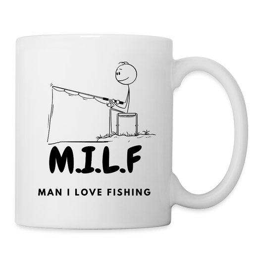 I Love Fishing Mug - white