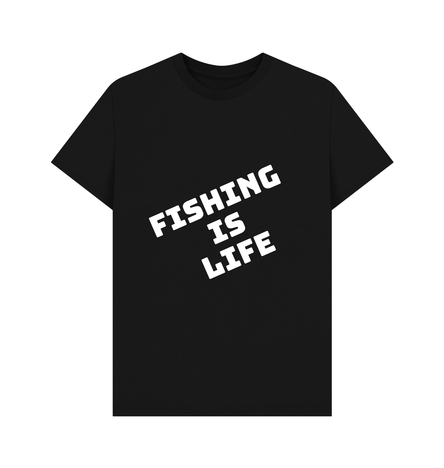 Black Printed T-shirt Front