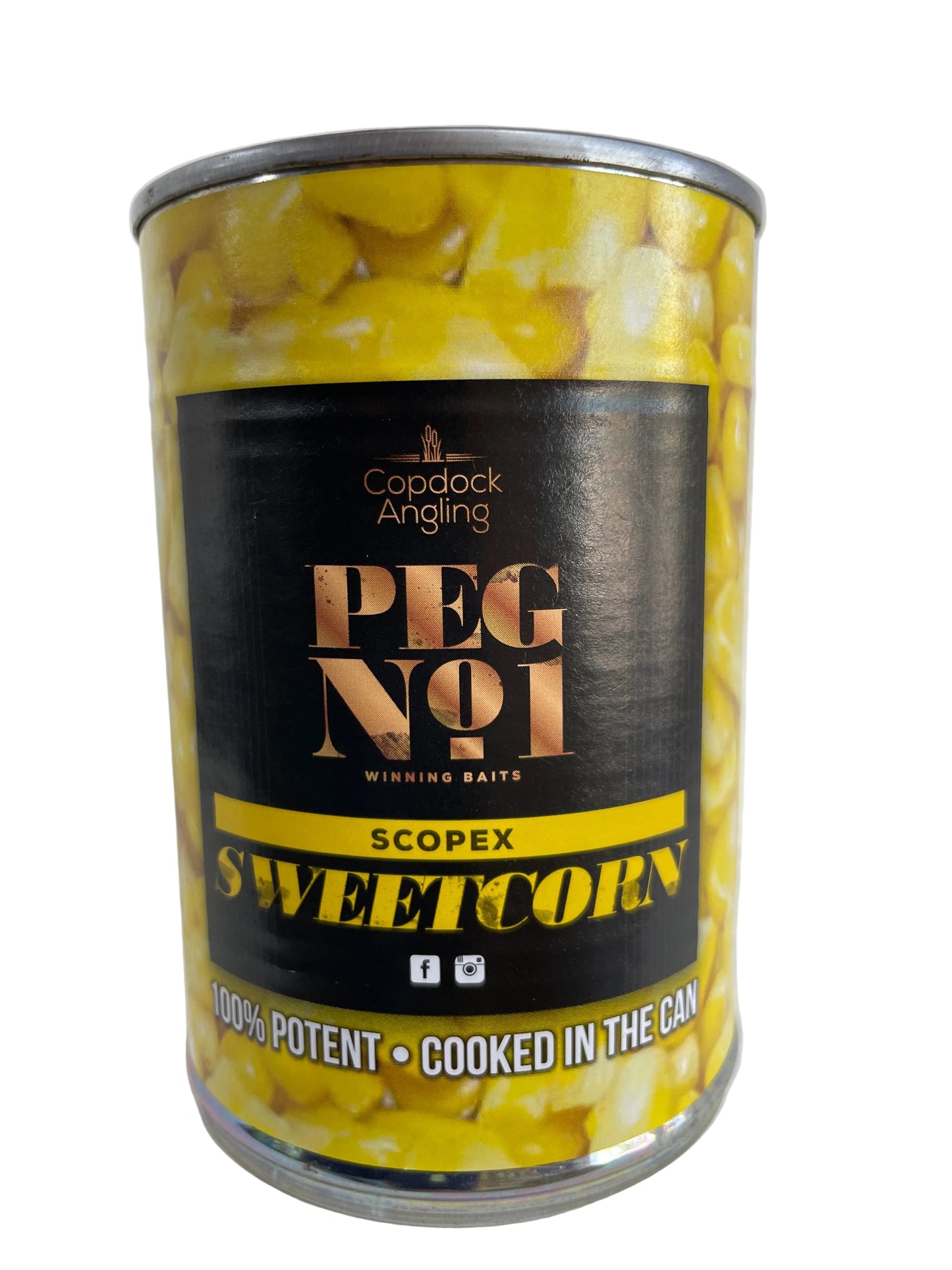 Peg No1 Tinned Scopex Sweetcorn at Soar Tackle