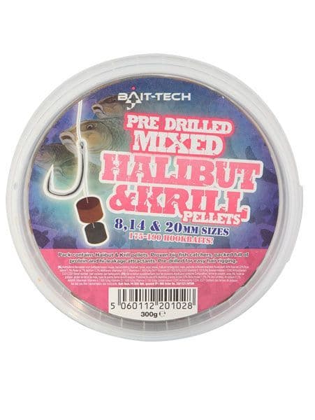 Bait Tech Drilled Halibut Krill Pellets