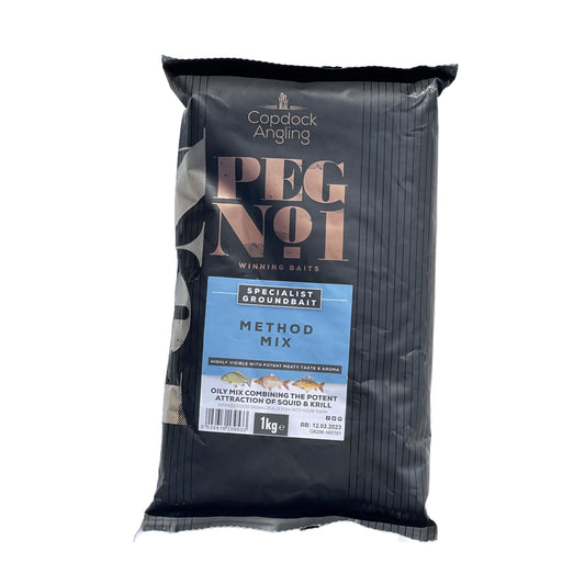 Peg No1 method feeder groundbait 1kg specialist groundbait mix for fishing with squid and krill attraction