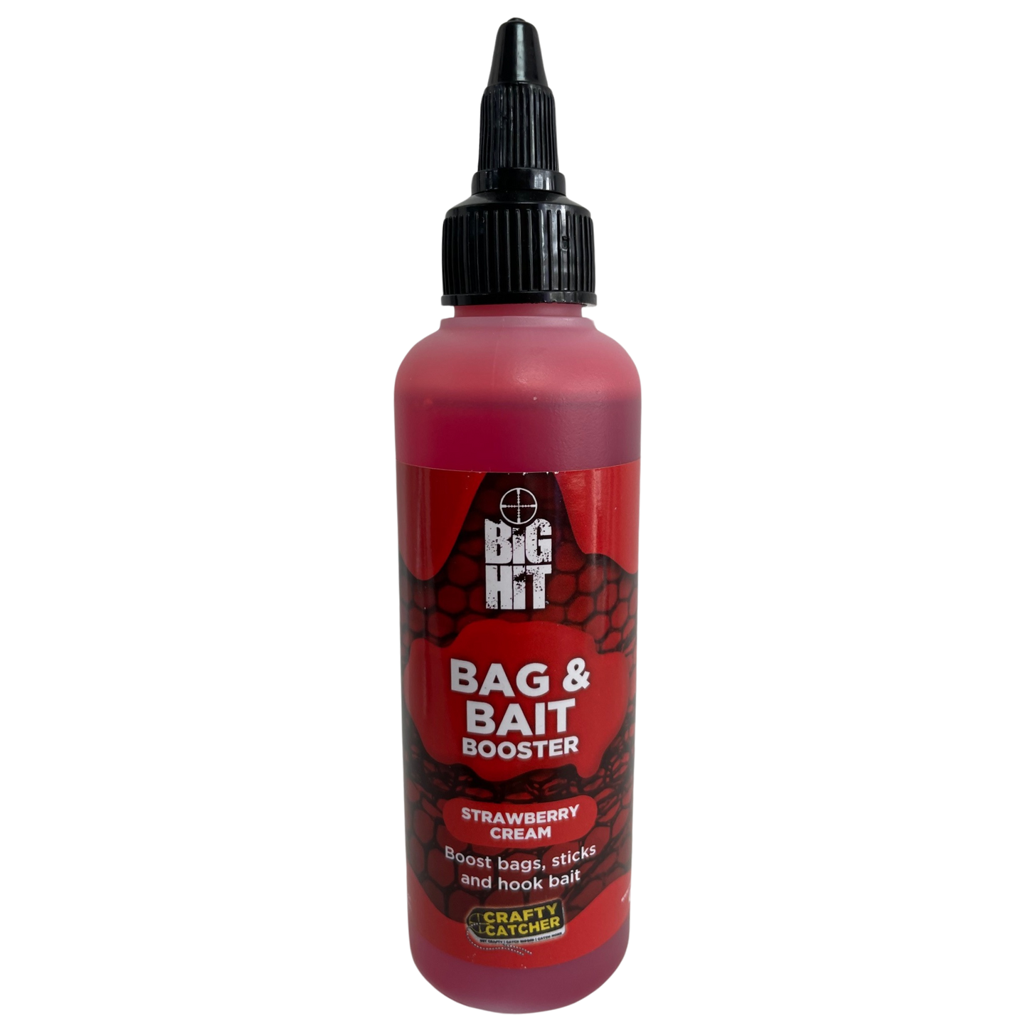 Crafty Catcher strawberry cream bait booster for enhancing bags sticks and hook bait