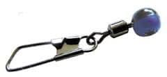 Wovencrest feeder swivel beads for fishing with clip and blue bead for coarse tackle use