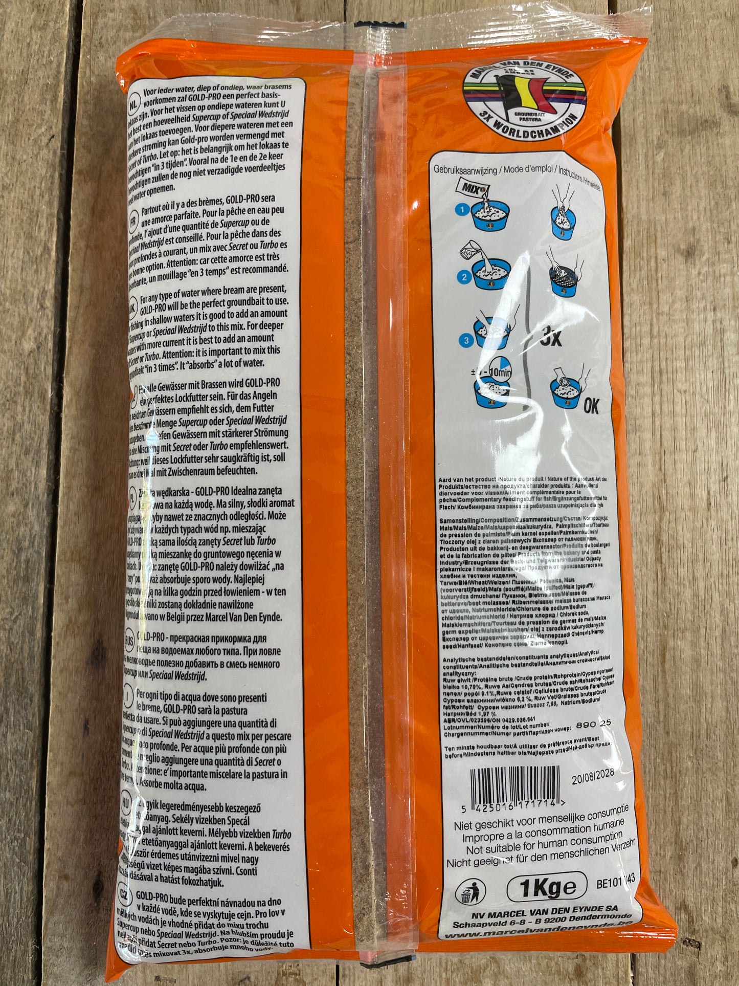 Van Den Eynde Gold Pro Bream Bag Back