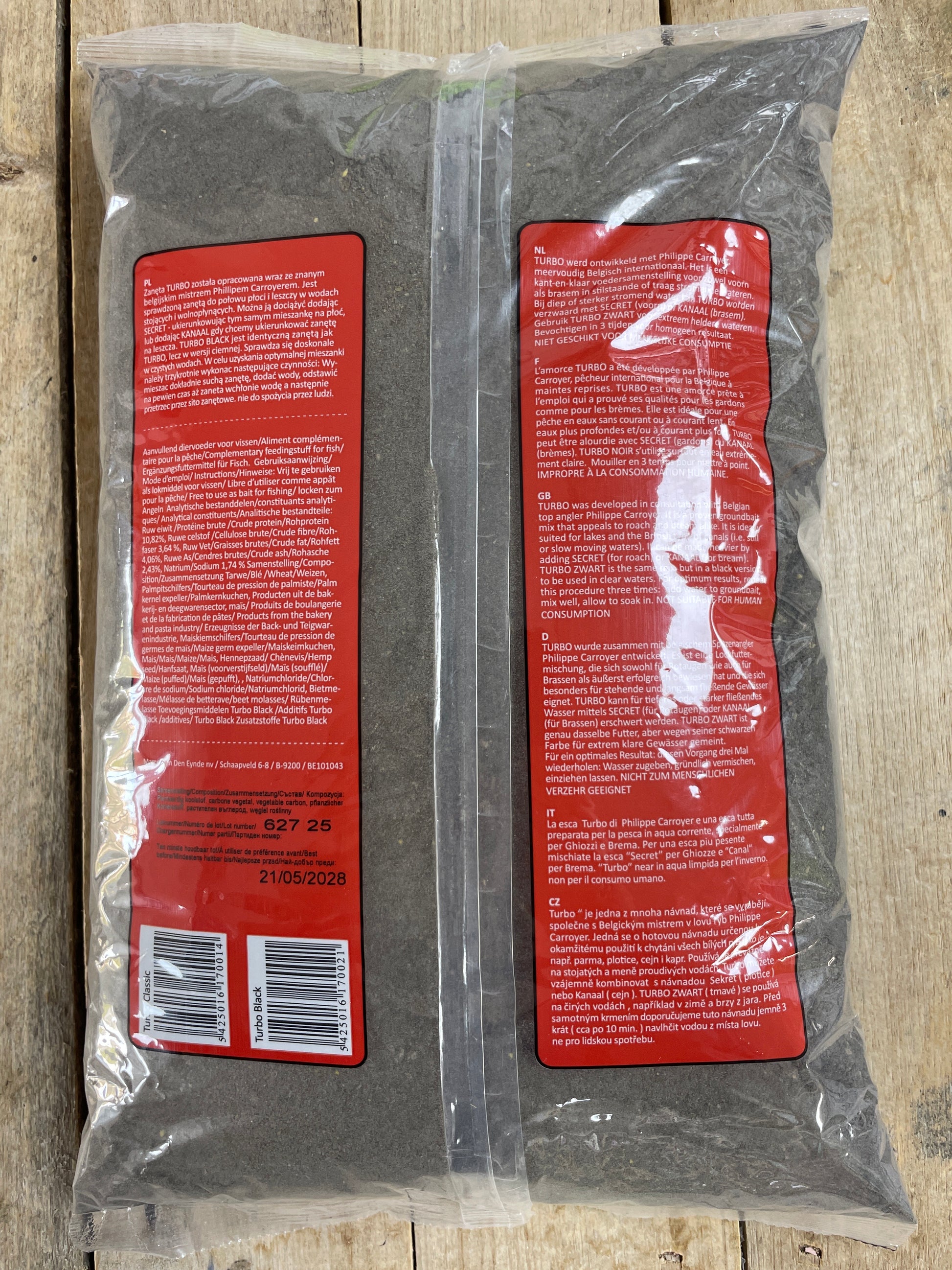 Van Den Eynde Turbo Black Ground Bait bag back