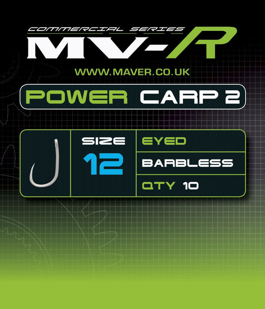 Maver Power Carp 2 Eyed Hooks