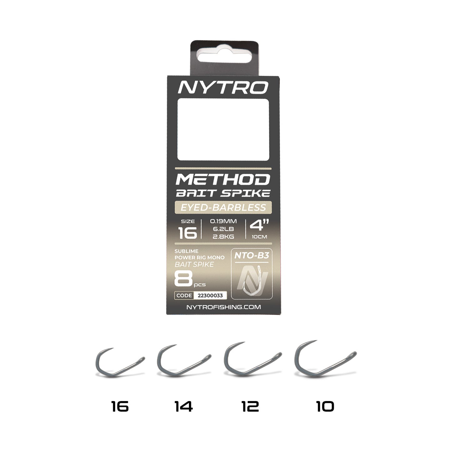 Nytro Pre Tied B3 Method Hooks with Bait Spikes