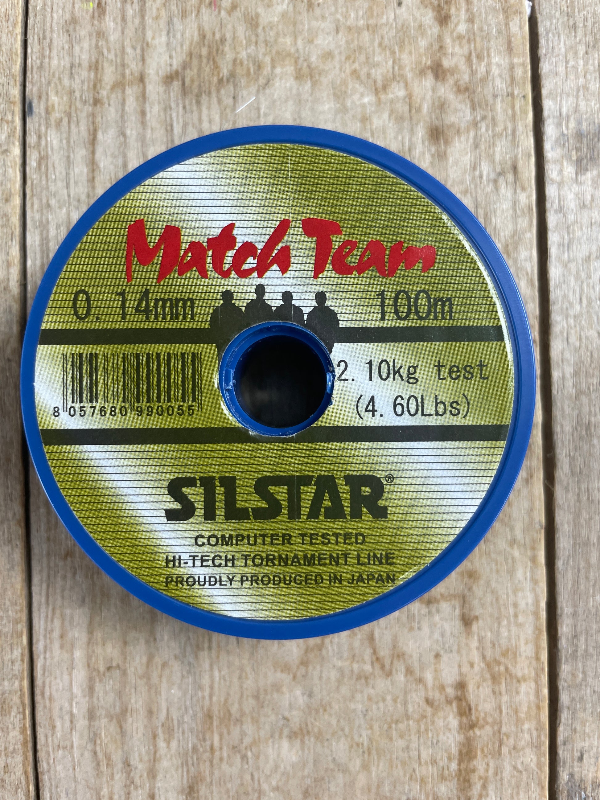 Silstar Match Team coarse fishing line spool 0.14mm diameter 100m length with 2.10kg test strength