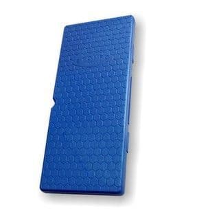 Stonfo hook length box in blue, designed for storing fishing rig components securely