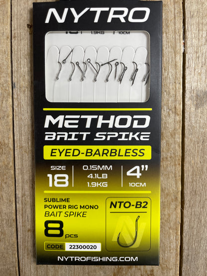 Nytro Pre Tied B2 Method Hooks with Bait Spikes