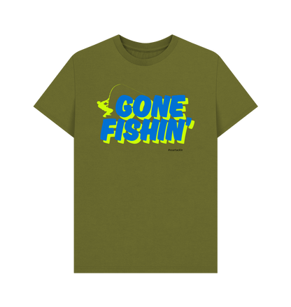 Moss Green Printed T-shirt Front