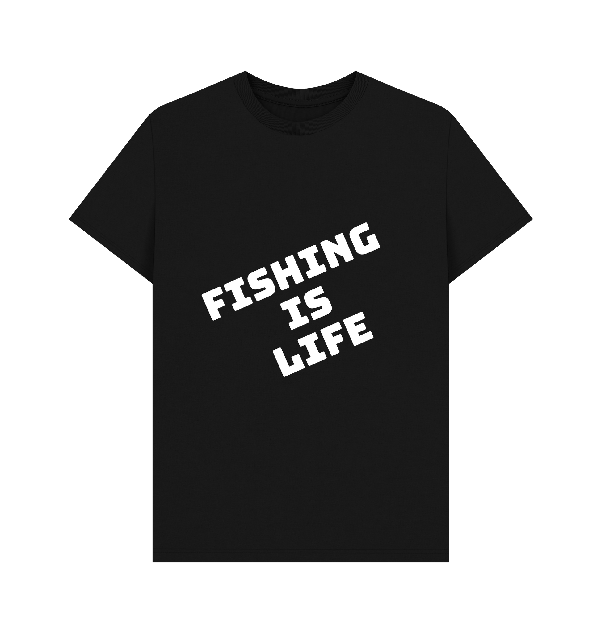 Black Printed T-shirt Front