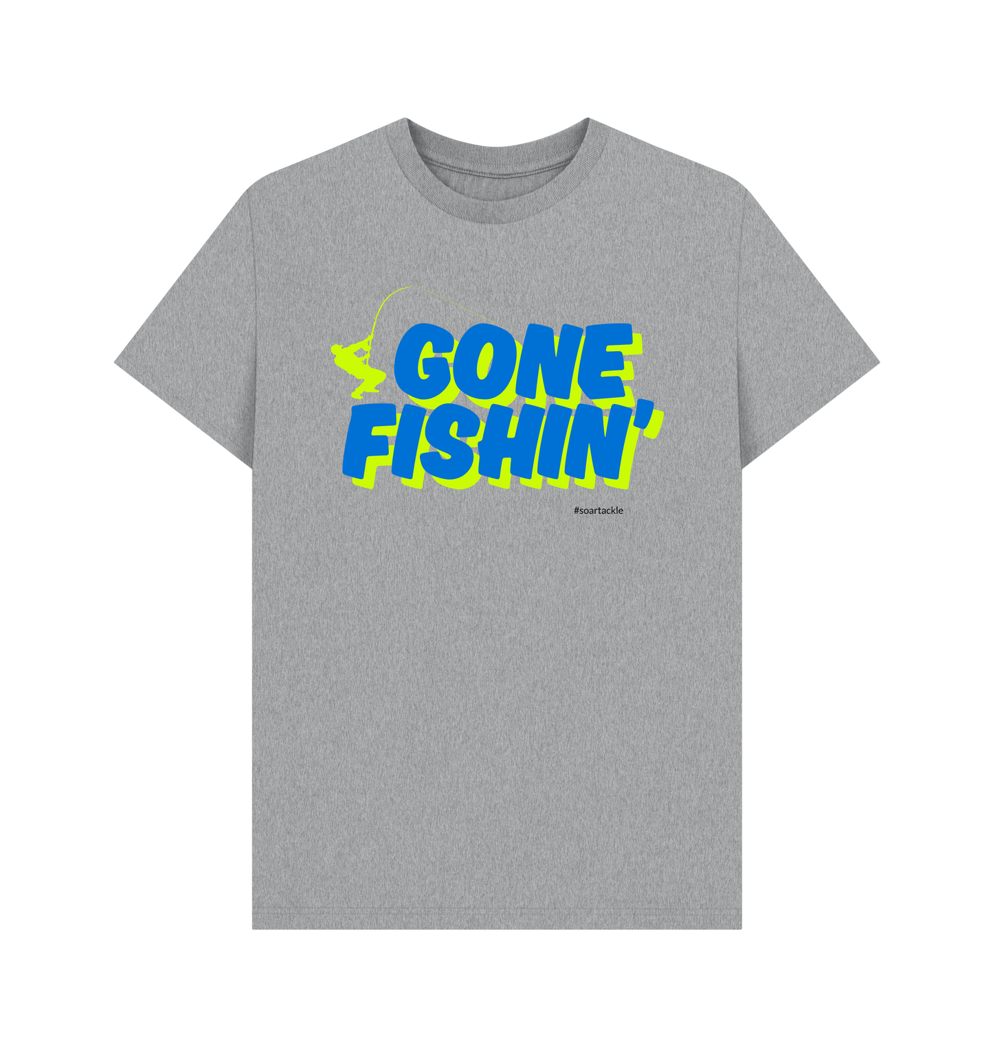 Athletic Grey Printed T-shirt Front