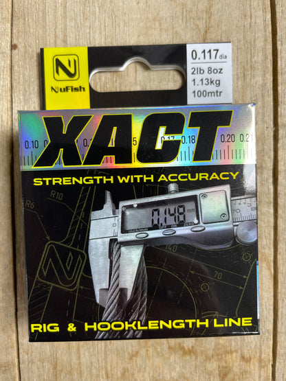 NuFish Xact hooklength and rig line 0.117 dia - Independent NuFish stockist Soar Tackle