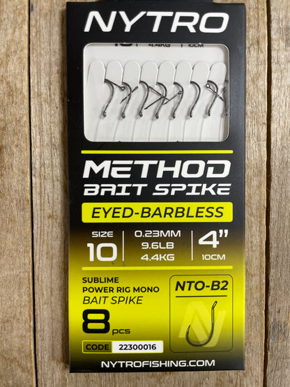 Nytro Pre Tied B2 Method Hooks with Bait Spikes