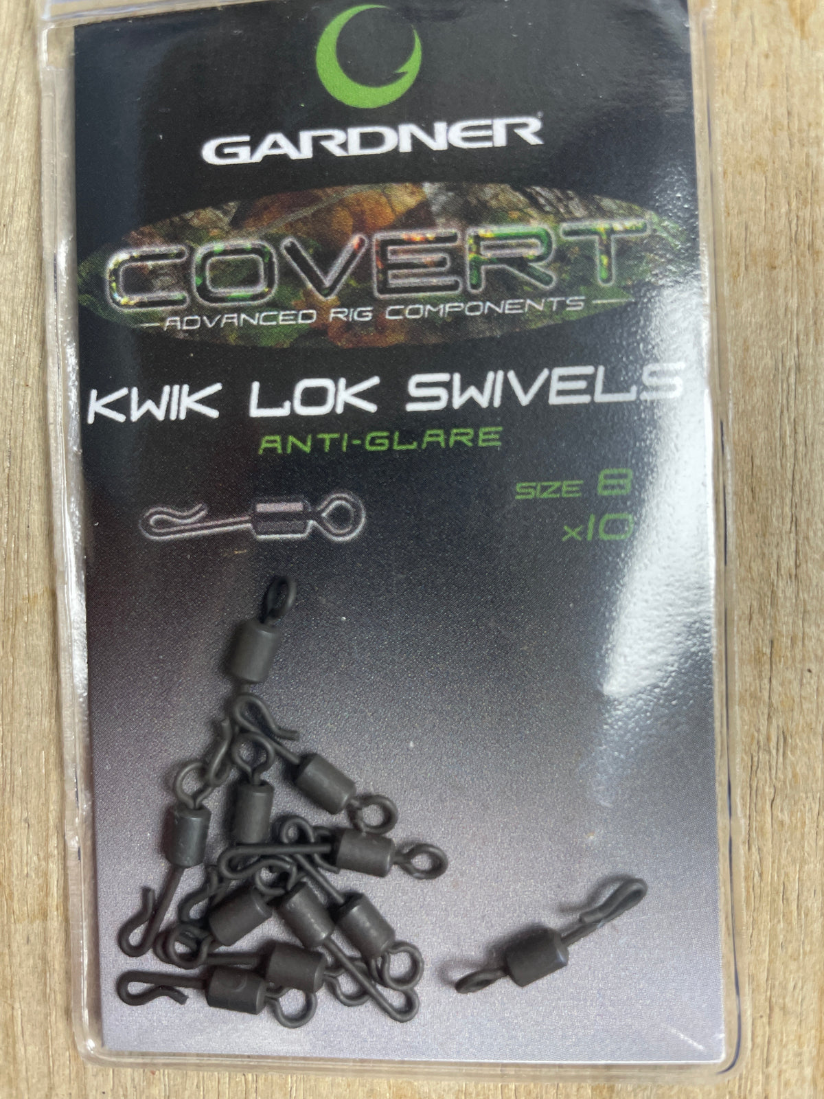 Gardner covert size 8 Kwik Lok Swivels