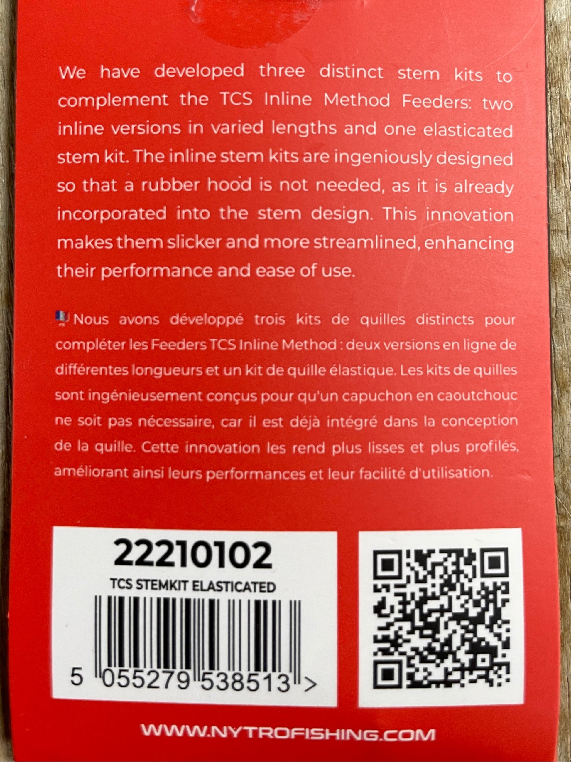 Nytro Elasticated setm kit packaging back