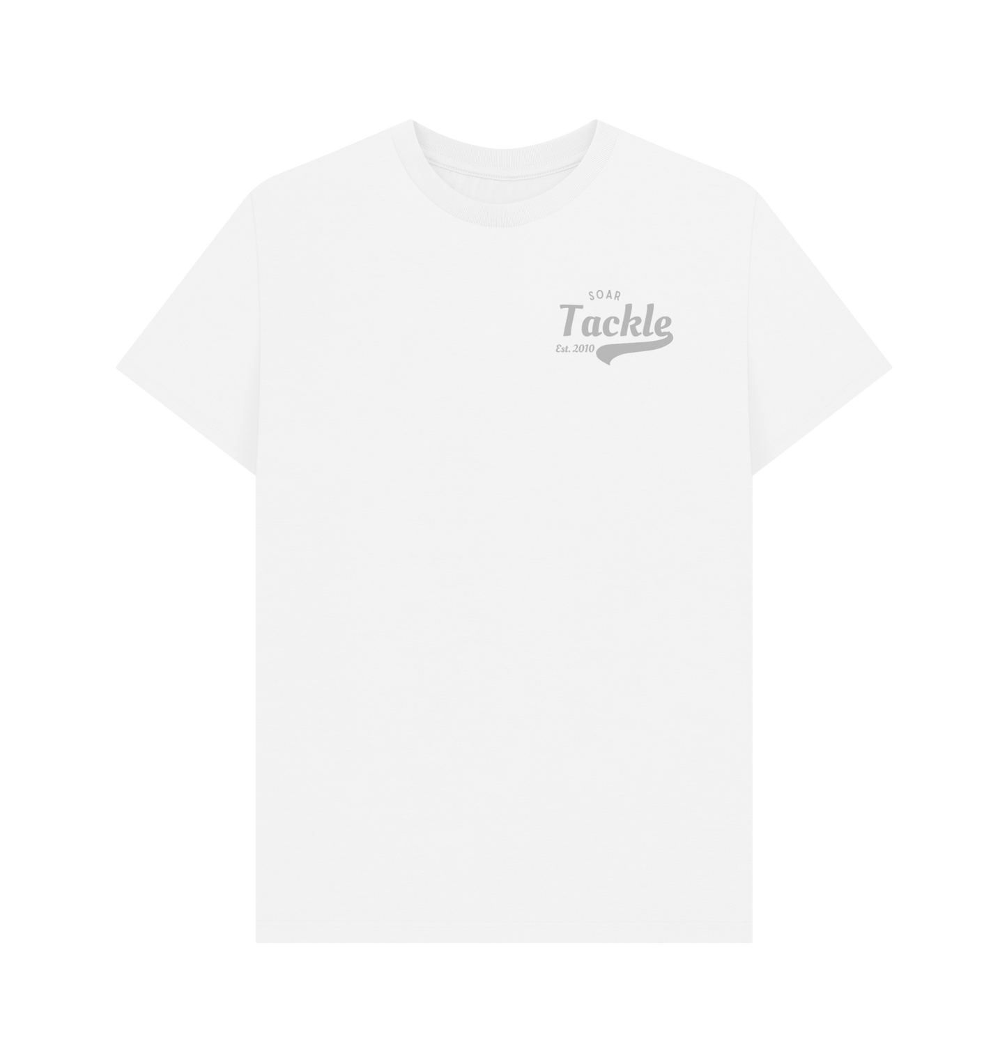 Soar Tackle White retro style T shirt 