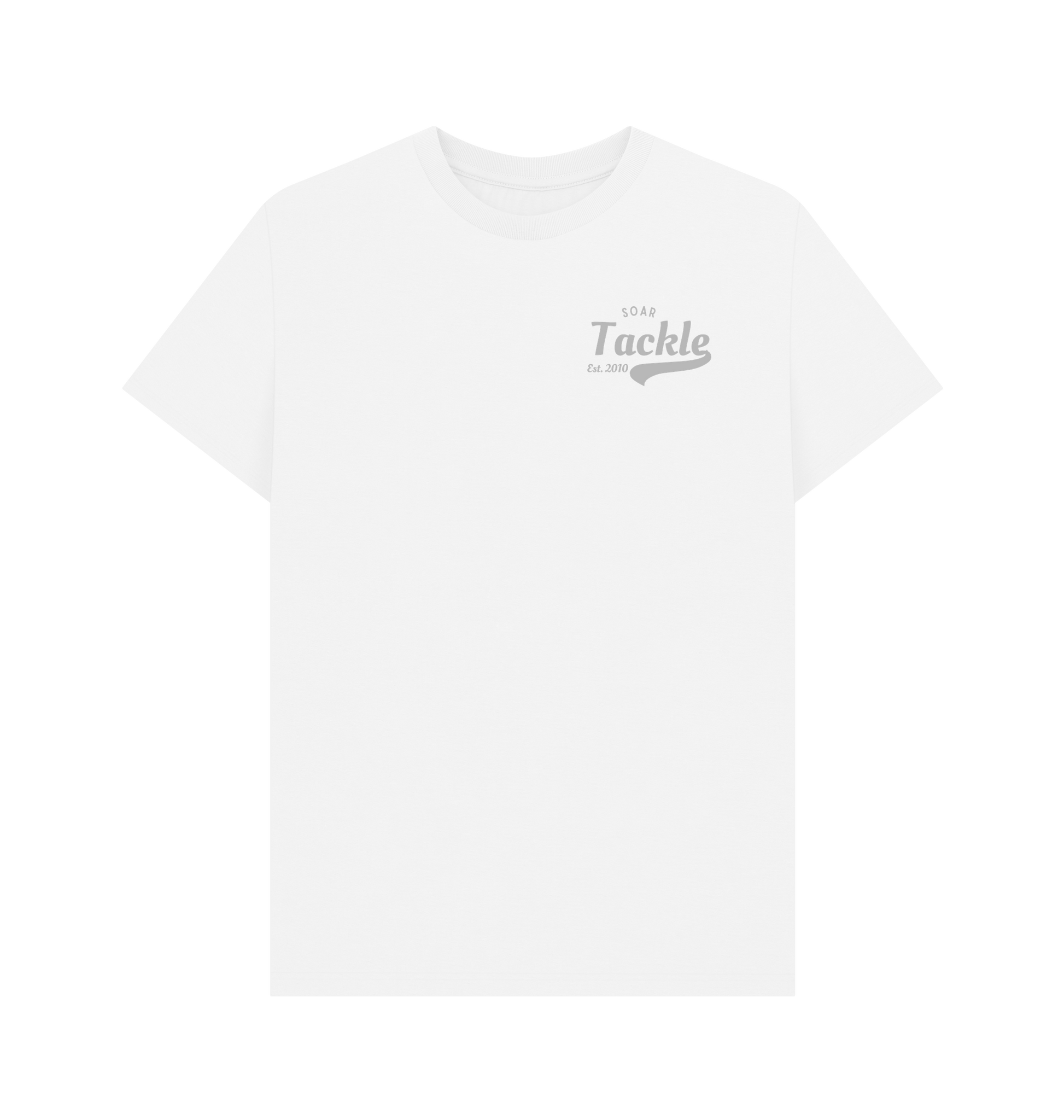 Soar Tackle White retro style T shirt 