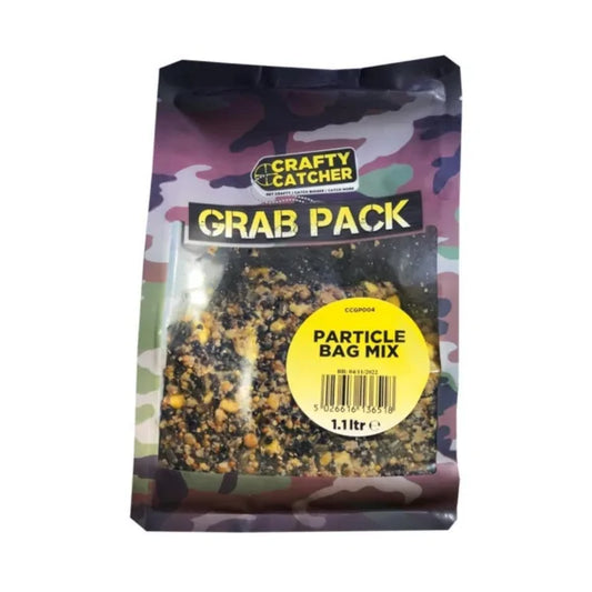 Crafty Catcher Grab Pack particle bag mix bait 1.1 litre crafty particle pack mix bait