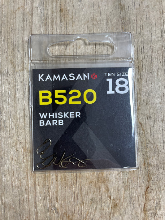 Kamasan B520 whisker barb fishing hooks