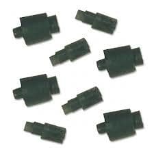 Wovencrest ledger stops for fishing coarse tackle items in black plastic set