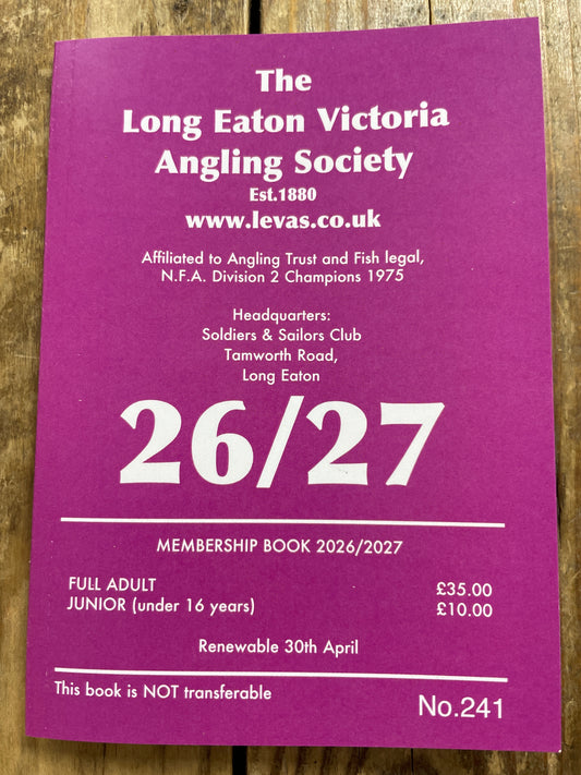 Long Eaton Vic 2026 - 2027 Full Adult season ticket 