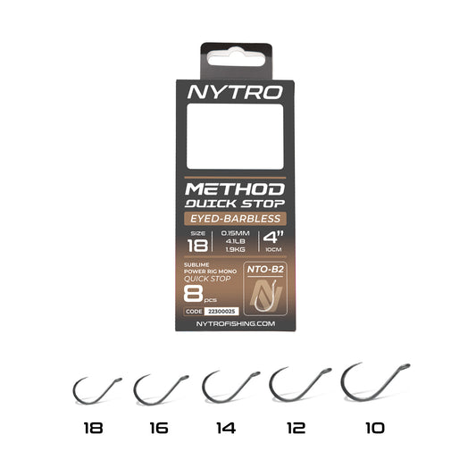 Nytro Pre Tied B2 Method Hooks with Quick Stops