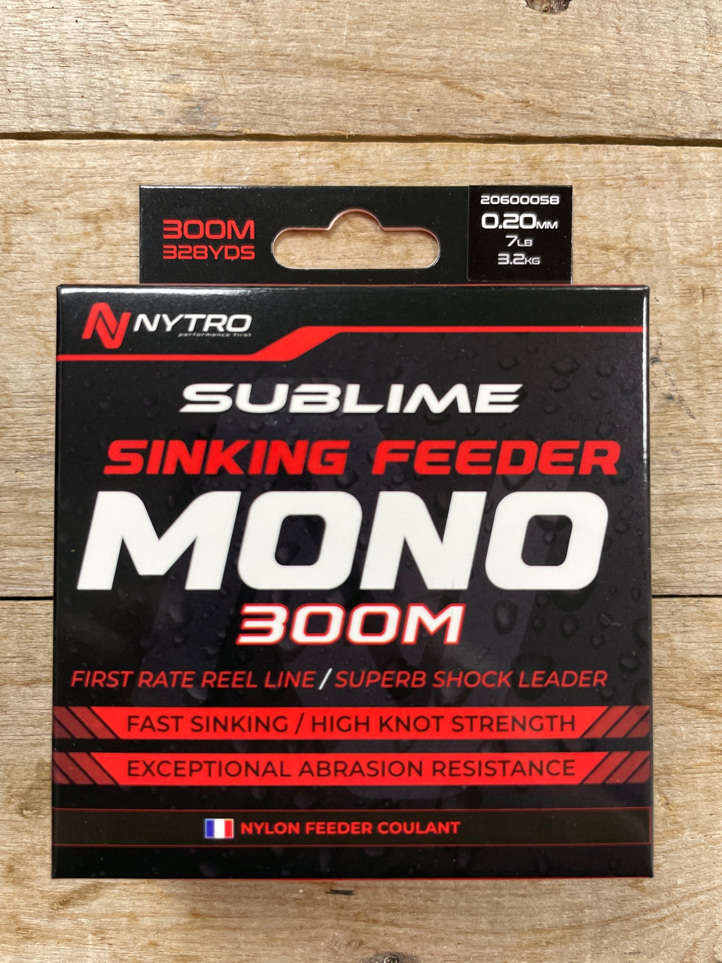 Nytro Sublime 0.20 Sinking Feeder Mono 300m