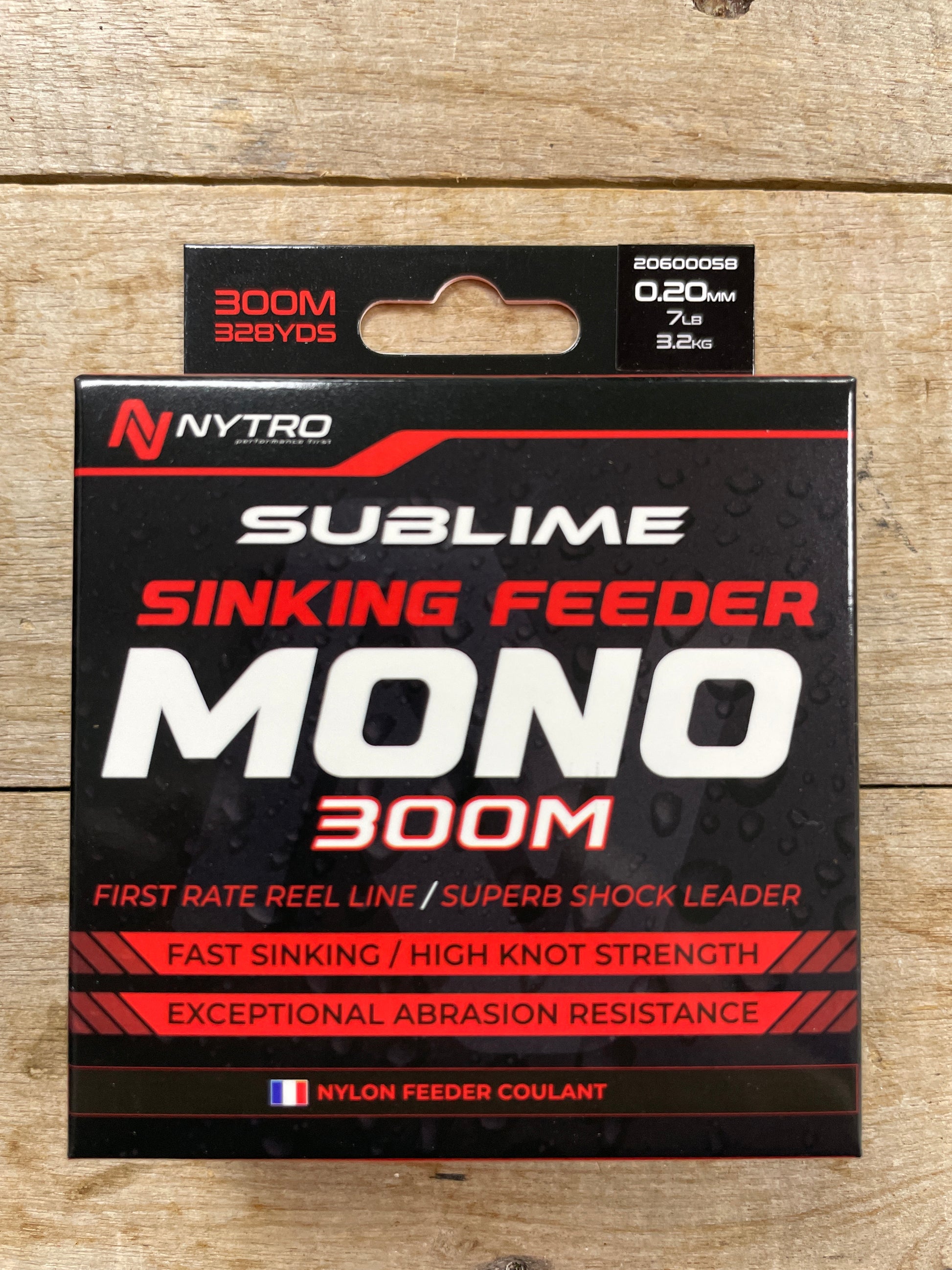Nytro Sublime 0.20 Sinking Feeder Mono 300m