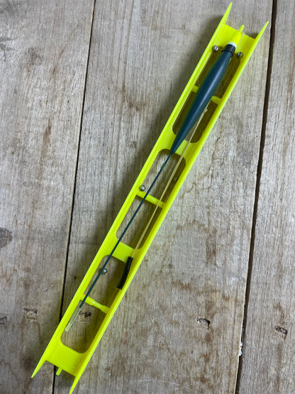 Pre Tied wire stem tick float in yellow by Soar Tackle