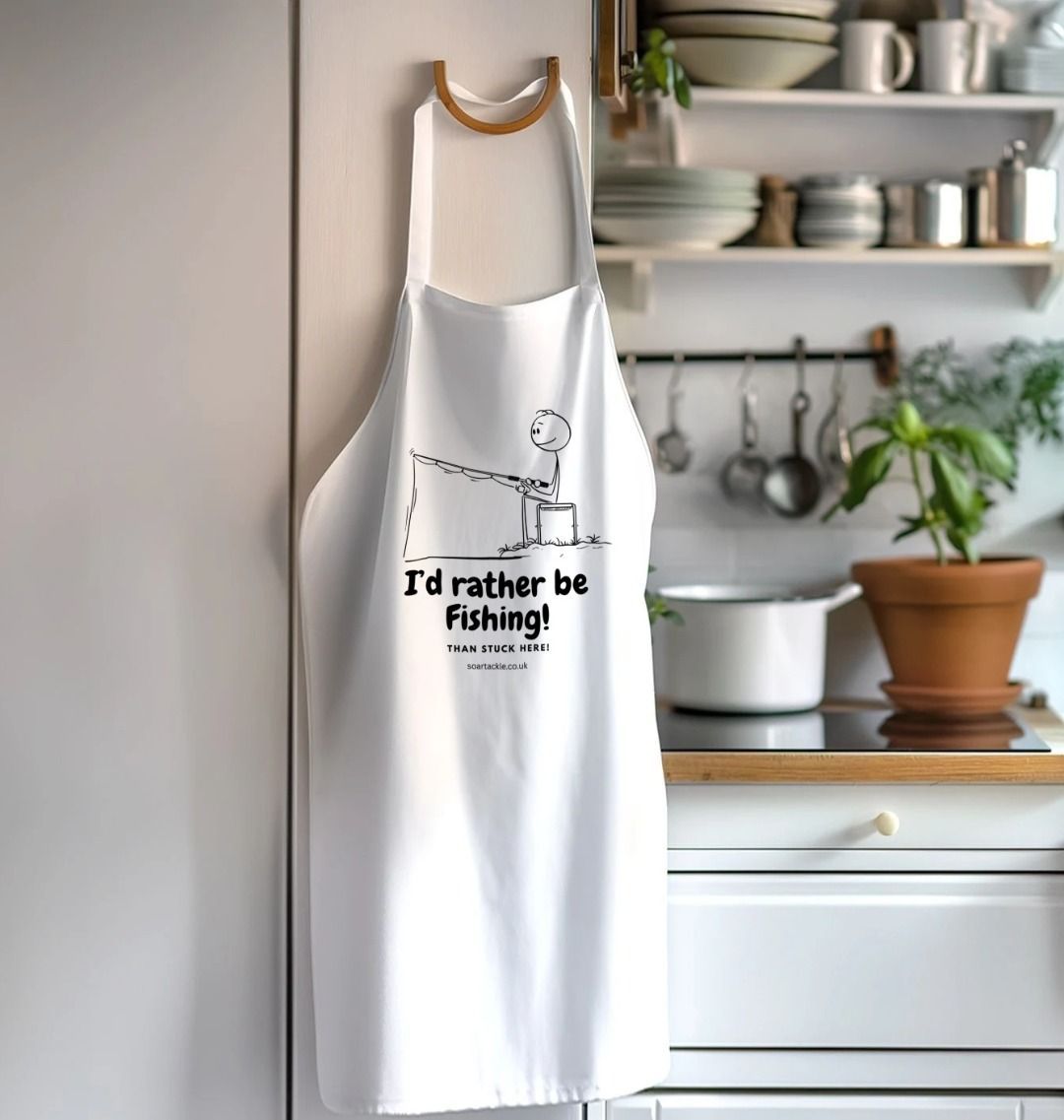 Id rather be fihing cotton apron by Soar Tackle