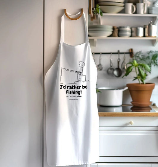 Id rather be fihing cotton apron by Soar Tackle